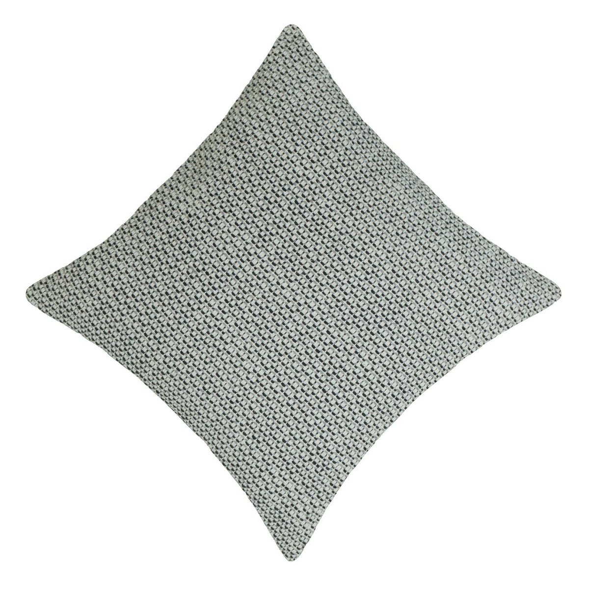 Handwoven Textured Cotton Cushion Cover – Grey & Ivory Woven Design, 45 x 45 cm