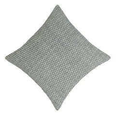 Handwoven Textured Cotton Cushion Cover – Grey & Ivory Woven Design, 45 x 45 cm