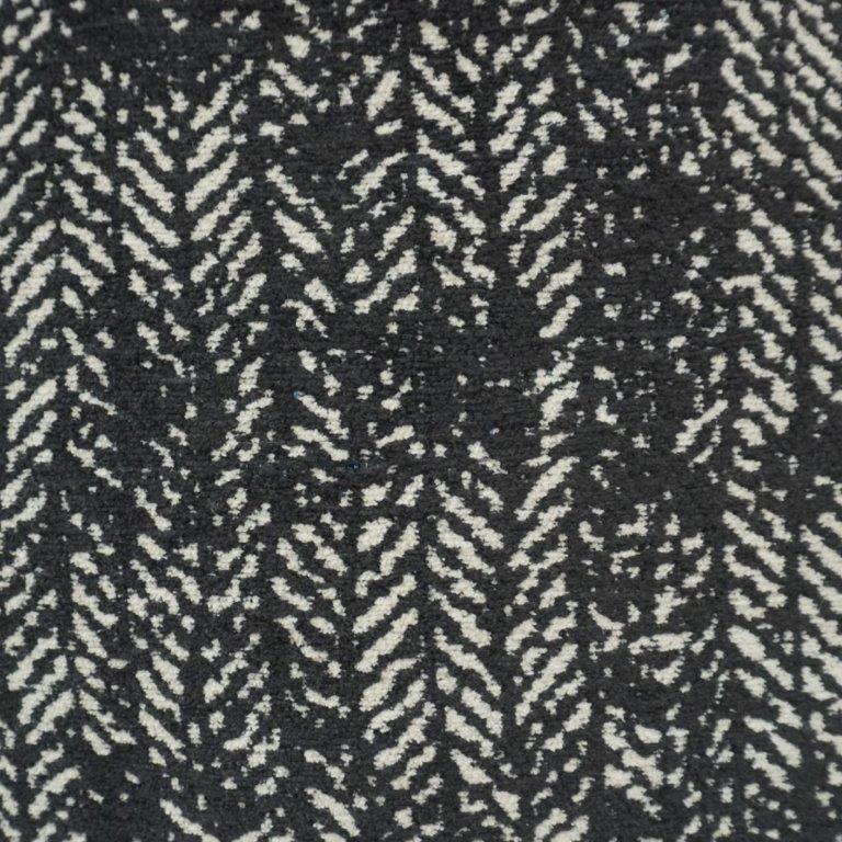 Black & Ivory Jacquard Woven Cushion Cover | Geometric Textured Design | 45 x 45 cm - Bulk manufacturer & supplier from Panipat, India