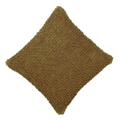 Handwoven Polyester Textured Cushion Cover 45x45 cm | Chunky Bobble Woven Throw Pillow Cover | Modern Boho Decorative Cushion Cover | Concealed Zip