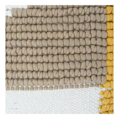 Handcrafted Cotton Tufted Cushion Cover – Geometric Color Block Design | Textured Boho Throw Pillow | 18x18 Inch