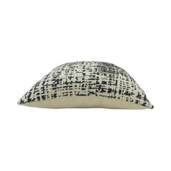 Black & Ivory Abstract Jacquard Cushion Cover | Modern Textured Sofa Pillow Cover | 45 x 45 cm