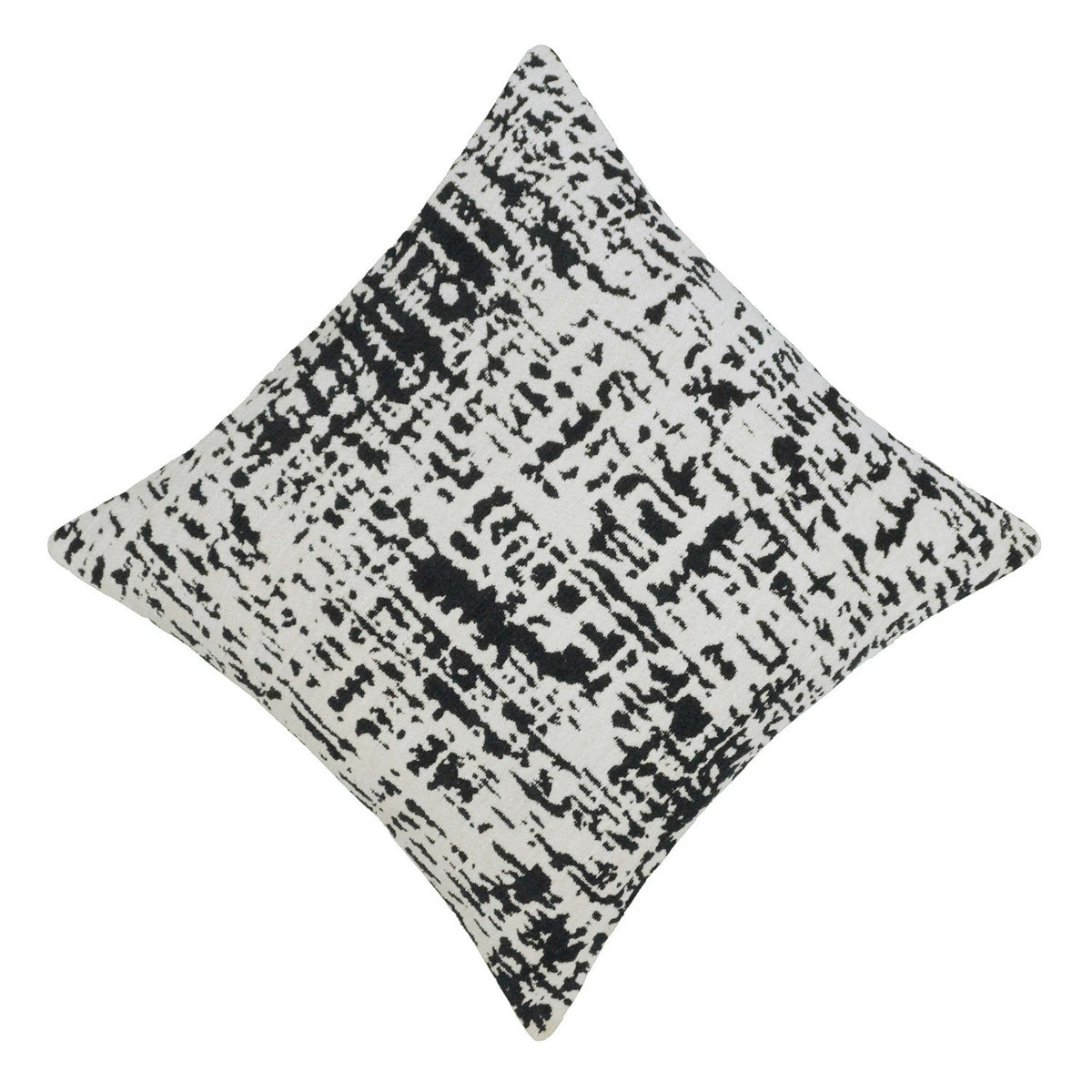 Jacquard Cushion Cover 45x45 cm – Black & White Abstract Pattern Decorative Cushion Cover for Home Décor