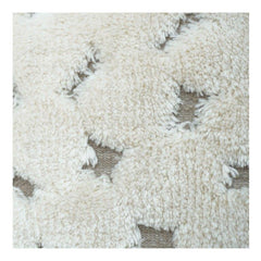 Handcrafted Tufted Cotton Cushion Cover 45x45 cm | Textured Cream Boho Pillow | Soft Decorative Throw Cushion
