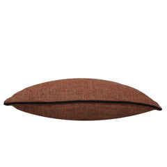 Solid Brown Cotton Cushion Cover 45x45 cm | Soft Textured Decorative Throw Pillow Cover with Concealed Zipper | Modern Home Décor