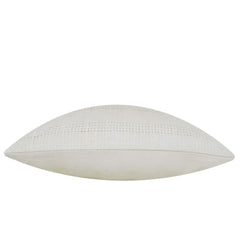 Handwoven Ivory Textured Stripe Cushion Cover – 45 x 45 cm