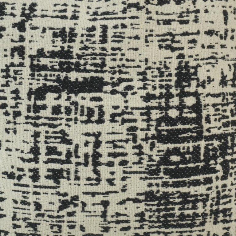 Black & Ivory Abstract Jacquard Cushion Cover | Modern Textured Sofa Pillow Cover | 45 x 45 cm - Bulk manufacturer & supplier from Panipat, India