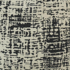 Black & Ivory Abstract Jacquard Cushion Cover | Modern Textured Sofa Pillow Cover | 45 x 45 cm
