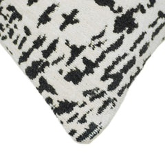 Jacquard Cushion Cover 45x45 cm – Black & White Abstract Pattern Decorative Cushion Cover for Home Décor