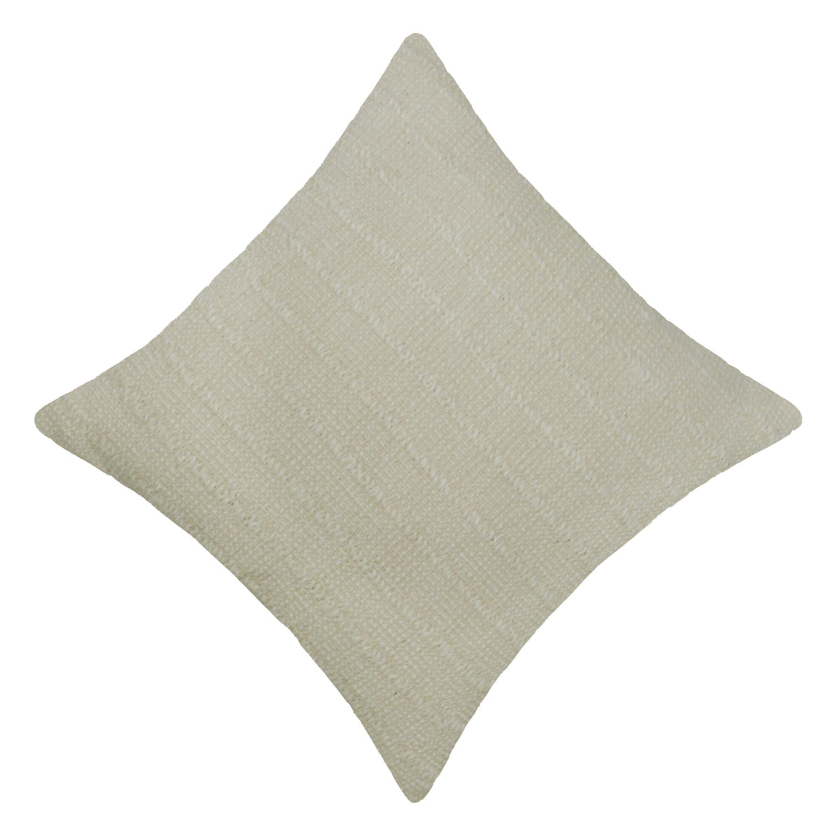 Handwoven Cotton Cushion Cover 45x45 cm | Textured Woven Throw Pillow Cover | Ivory Decorative Cushion Cover with Concealed Zipper | Boho & Modern Home Décor