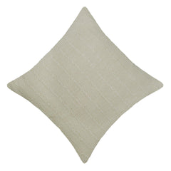 Handwoven Cotton Cushion Cover 45x45 cm | Textured Woven Throw Pillow Cover | Ivory Decorative Cushion Cover with Concealed Zipper | Boho & Modern Home Décor