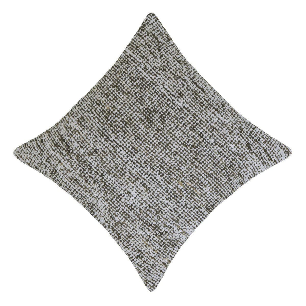Neutral beige and olive textured handwoven cushion cover 45x45 cm