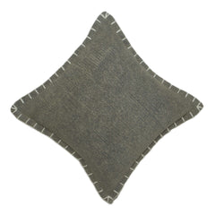 Charcoal Grey Textured Border Cushion Cover – 45 x 45 cm