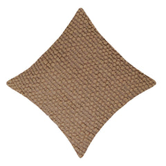 Handwoven Cotton Chindi Cushion Cover 45x45 cm | Textured Bobble Woven Throw Pillow Cover | Beige Decorative Cushion Cover with Concealed Zip | Boho Modern Home Décor