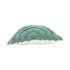 Mint Green Tufted Cotton Cushion Cover 45x45 cm | Textured Wave Design Decorative Pillow Cover