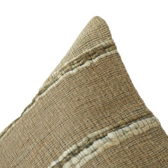 Handmade Jute Cushion Cover 45x45 cm | Natural Textured Striped Design | Rustic Boho Home Décor Pillow