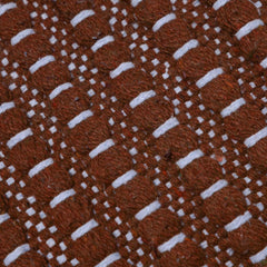 Handwoven Cotton Cushion Cover – Brown & Ivory Textured Striped Design, 45 x 45 cm