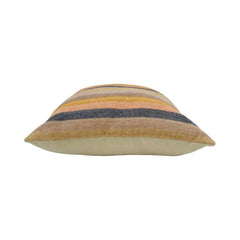 Handwoven Striped Cotton Cushion Cover – Multi Tone Woven Throw Pillow Cover | 45x45 cm