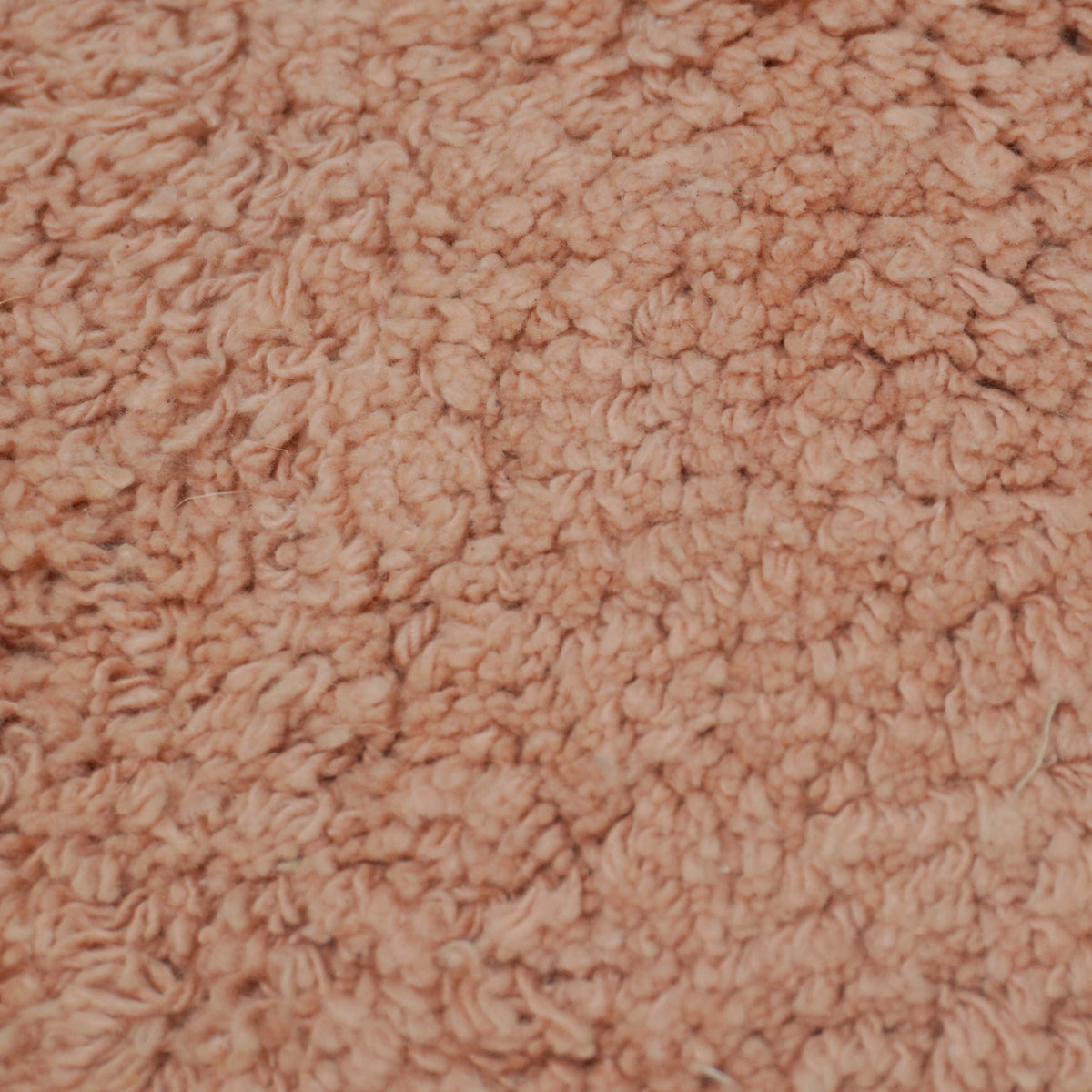 Blush pink and ivory striped tufted cotton cushion cover 35x50 cm