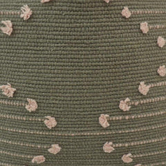 Handmade Sage Green Cotton Cushion Cover with Textured Dot Embroidery | 45x45 cm Decorative Throw Pillow Cover