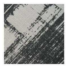 Abstract Brush Print Cotton Cushion Cover – 45x45 cm | Modern Monochrome Decorative Pillow Cover