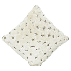 Handcrafted Tufted Cotton Cushion Cover 45x45 cm | Textured Cream Boho Pillow | Soft Decorative Throw Cushion