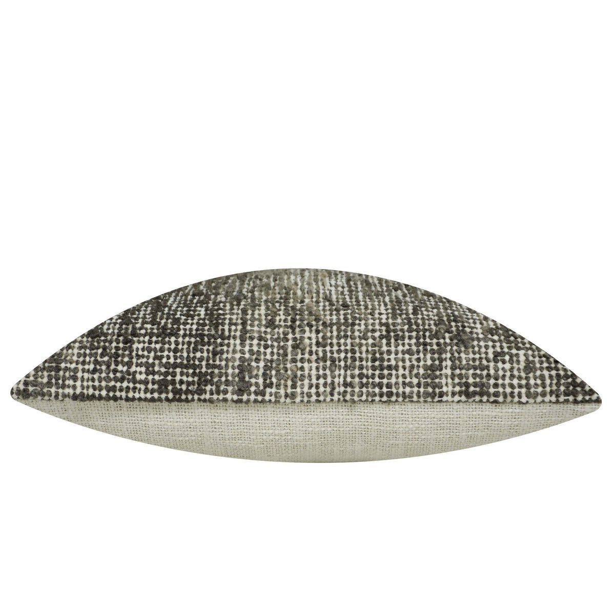 Handwoven Wool Cushion Cover – 45 x 45 cm | Textured Abstract Pattern | Black & Natural Tones