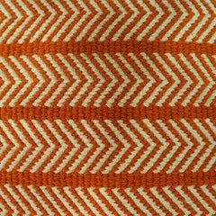Handmade Cotton Herringbone Cushion Cover 45x45 cm | Mustard & Ivory Woven Decorative Pillow Cover