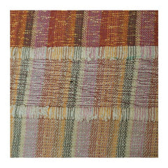 Handgewebter Kissenbezug aus Baumwolle | Mehrfarbig gestreiftes strukturiertes Design | Boho Rustikaler Dekokissenbezug 45x45 cm