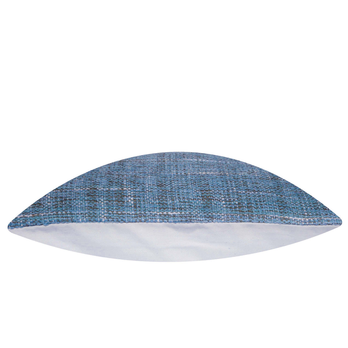 Blue textured handwoven cotton cushion cover 45x45 cm