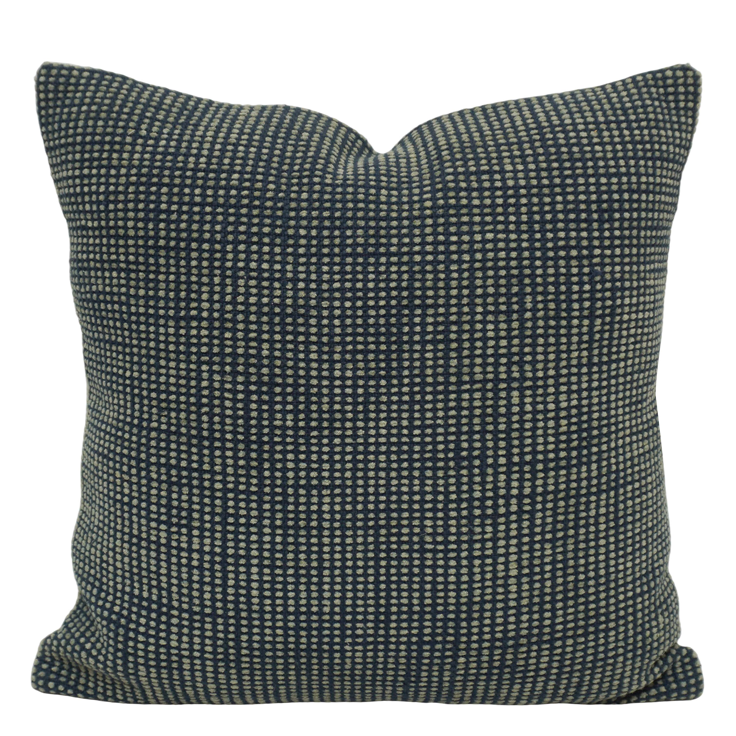 Handwoven Cotton Cushion Cover 45x45 cm | Black & Natural Textured Woven Decorative Throw Pillow Cover | Modern Minimalist Sofa Cushion Cover | Hidden Zipper | 18x18 Inch