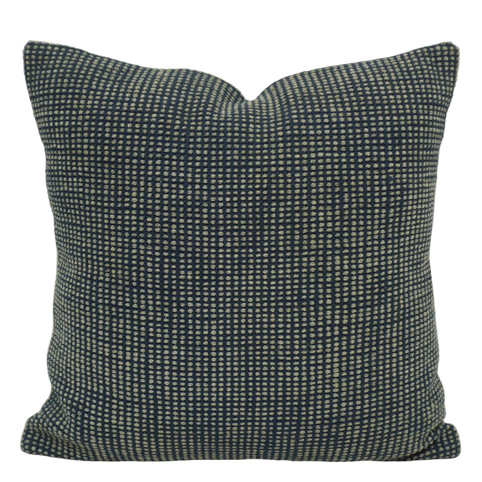 Handwoven Cotton Cushion Cover 45x45 cm | Black & Natural Textured Woven Decorative Throw Pillow Cover | Modern Minimalist Sofa Cushion Cover | Hidden Zipper | 18x18 Inch