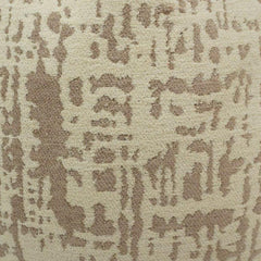 Beige Abstract Jacquard Cotton Cushion Cover | 45x45 cm Decorative Throw Pillow Cover | Modern Textured Design
