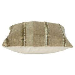 Handmade Jute Cushion Cover 45x45 cm | Natural Textured Striped Design | Rustic Boho Home Décor Pillow