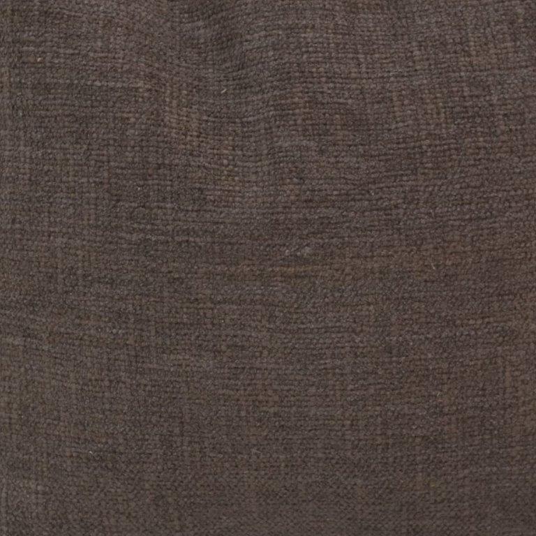 Rustic Brown Fringe Cotton Cushion Cover | Textured Linen Look Pillow Cover | 45 x 45 cm - Bulk manufacturer & supplier from Panipat, India