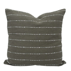 Handmade Cotton Cushion Cover 45x45 cm | Woven Textured Stripe Design | Decorative Throw Pillow Cover with Concealed Zip | Modern Farmhouse & Minimalist Home Décor