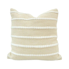 Handcrafted Patchwork Ruffle Cotton Cushion Cover 45x45 cm | Layered Textured Boho Throw Pillow Cover | Concealed Zip