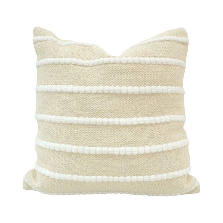 Handcrafted Patchwork Ruffle Cotton Cushion Cover 45x45 cm | Layered Textured Boho Throw Pillow Cover | Concealed Zip
