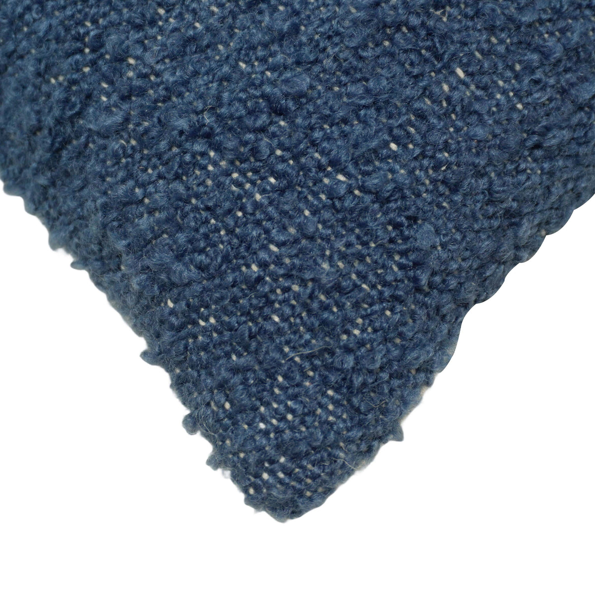 Handwoven Navy Blue Cotton Cushion Cover 45x45 cm | Textured Woven Decorative Throw Pillow Cover | Hidden Zipper | Modern & Minimalist Home Décor