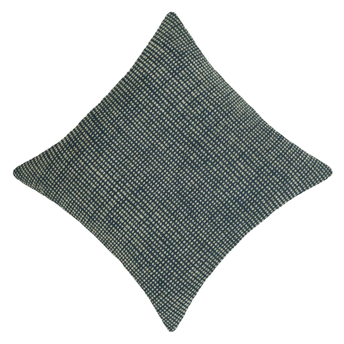Handwoven Cotton Cushion Cover 45x45 cm | Black & Natural Textured Woven Decorative Throw Pillow Cover | Modern Minimalist Sofa Cushion Cover | Hidden Zipper | 18x18 Inch