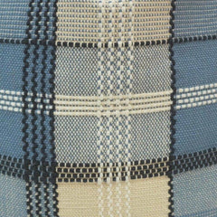 Handmade Blue Plaid Cotton Cushion Cover 45x45 cm | Woven Checkered Throw Pillow Cover | Farmhouse & Modern Décor