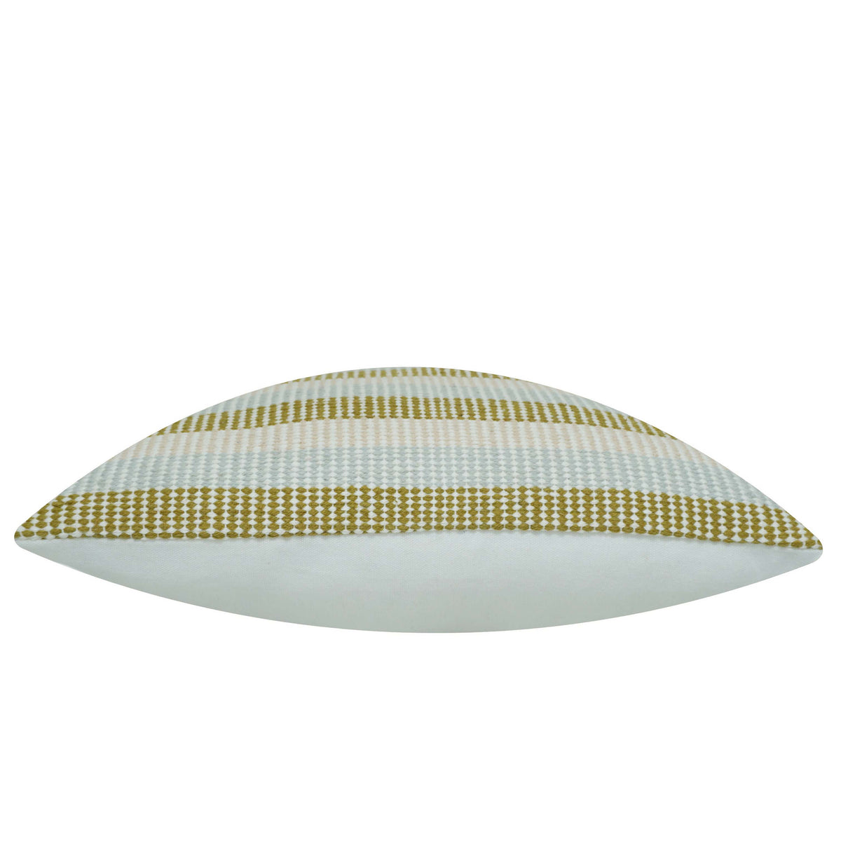 Handwoven Olive Green & Ivory Striped Cushion Cover – 45 x 45 cm