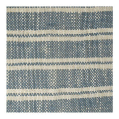 Handwoven Striped Cotton Cushion Cover 45x45 cm | Blue & White Textured Throw Pillow Cover | Modern Minimal Home Décor