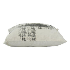 Abstract Brush Print Cotton Cushion Cover – 45x45 cm | Modern Monochrome Decorative Pillow Cover