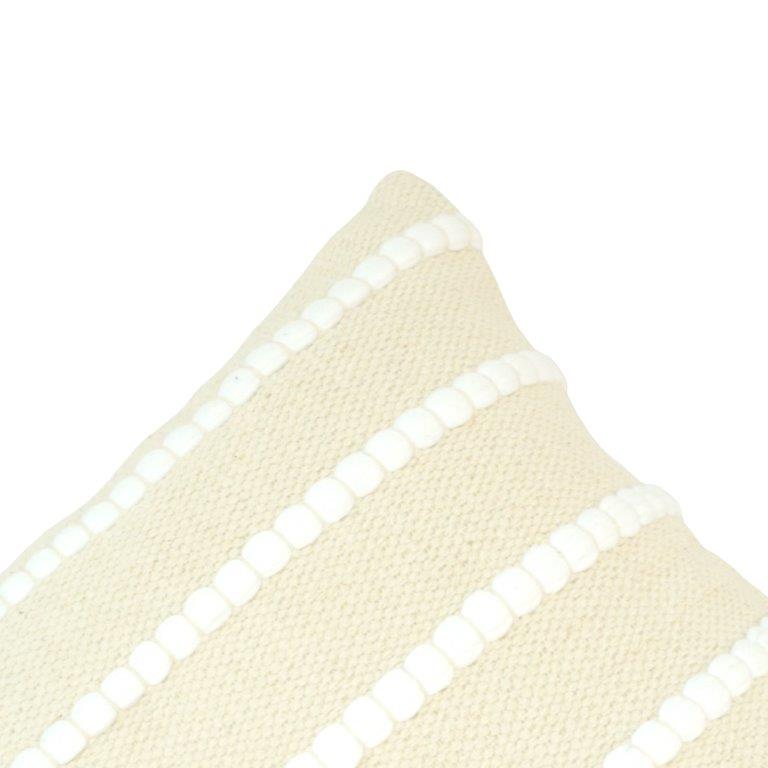Handcrafted Patchwork Ruffle Cotton Cushion Cover 45x45 cm | Layered Textured Boho Throw Pillow Cover | Concealed Zip - Bulk manufacturer & supplier from Panipat, India