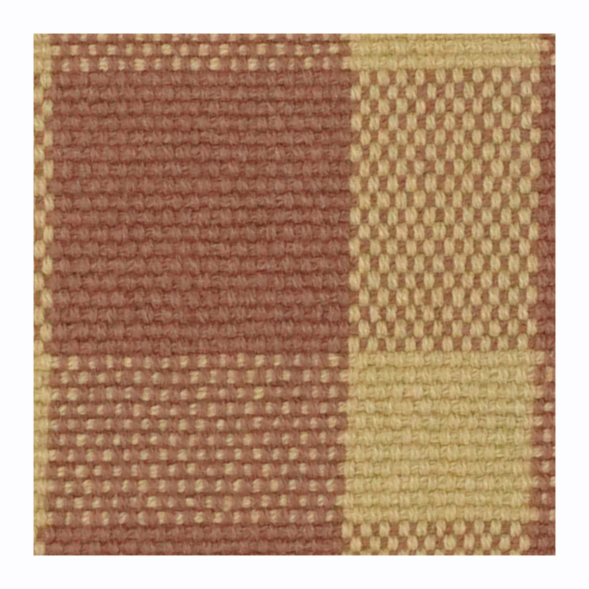 Rust & Beige Checkered Handmade Cotton Cushion Cover | Woven Plaid Pattern | Modern Rustic Home Décor | 18x18 Inch - Bulk manufacturer & supplier from Panipat, India