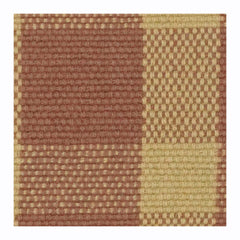 Rust & Beige Checkered Handmade Cotton Cushion Cover | Woven Plaid Pattern | Modern Rustic Home Décor | 18x18 Inch