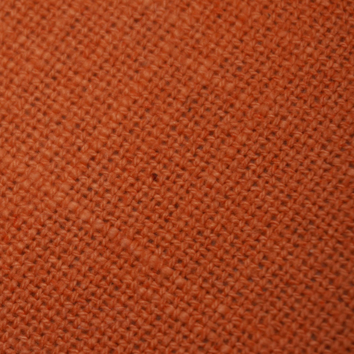 Plain Solid Cotton Cushion Cover 45x45 cm | Minimalist Decorative Throw Pillow Cover with Concealed Zipper | Rust Orange | 18x18 Inch