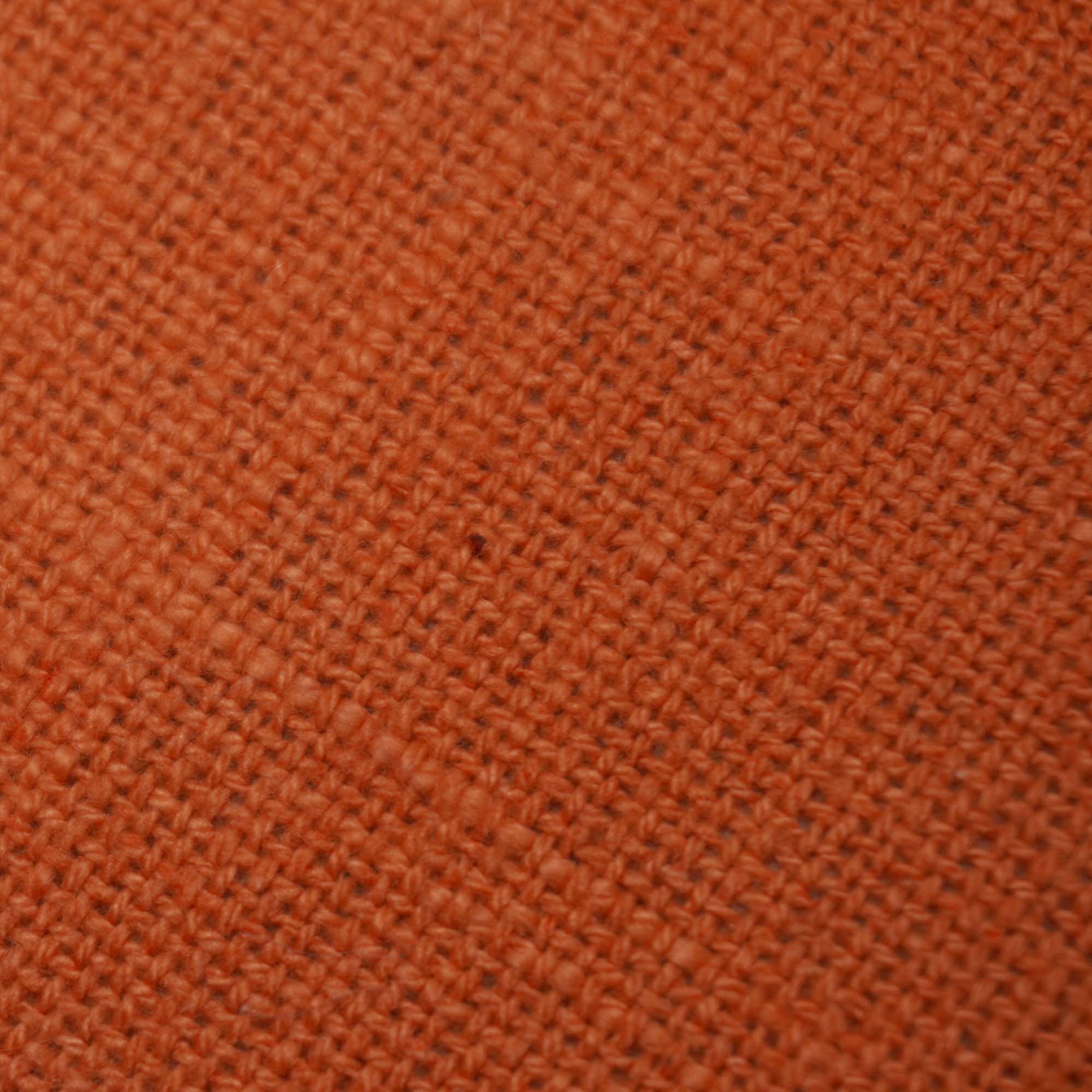 Plain Solid Cotton Cushion Cover 45x45 cm | Minimalist Decorative Throw Pillow Cover with Concealed Zipper | Rust Orange | 18x18 Inch