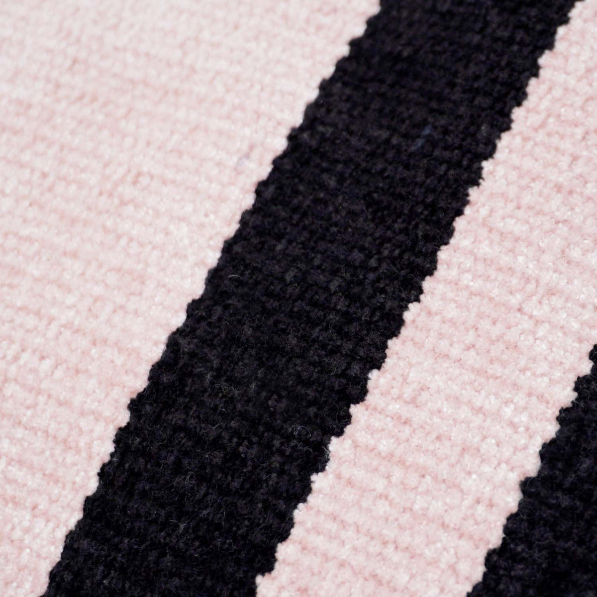 Handmade Cotton Striped Cushion Cover 45x45 cm | Black & Natural Woven Throw Pillow Cover | Modern Minimalist Decorative Cushion Cover | Concealed Zip - Bulk manufacturer & supplier from Panipat, India